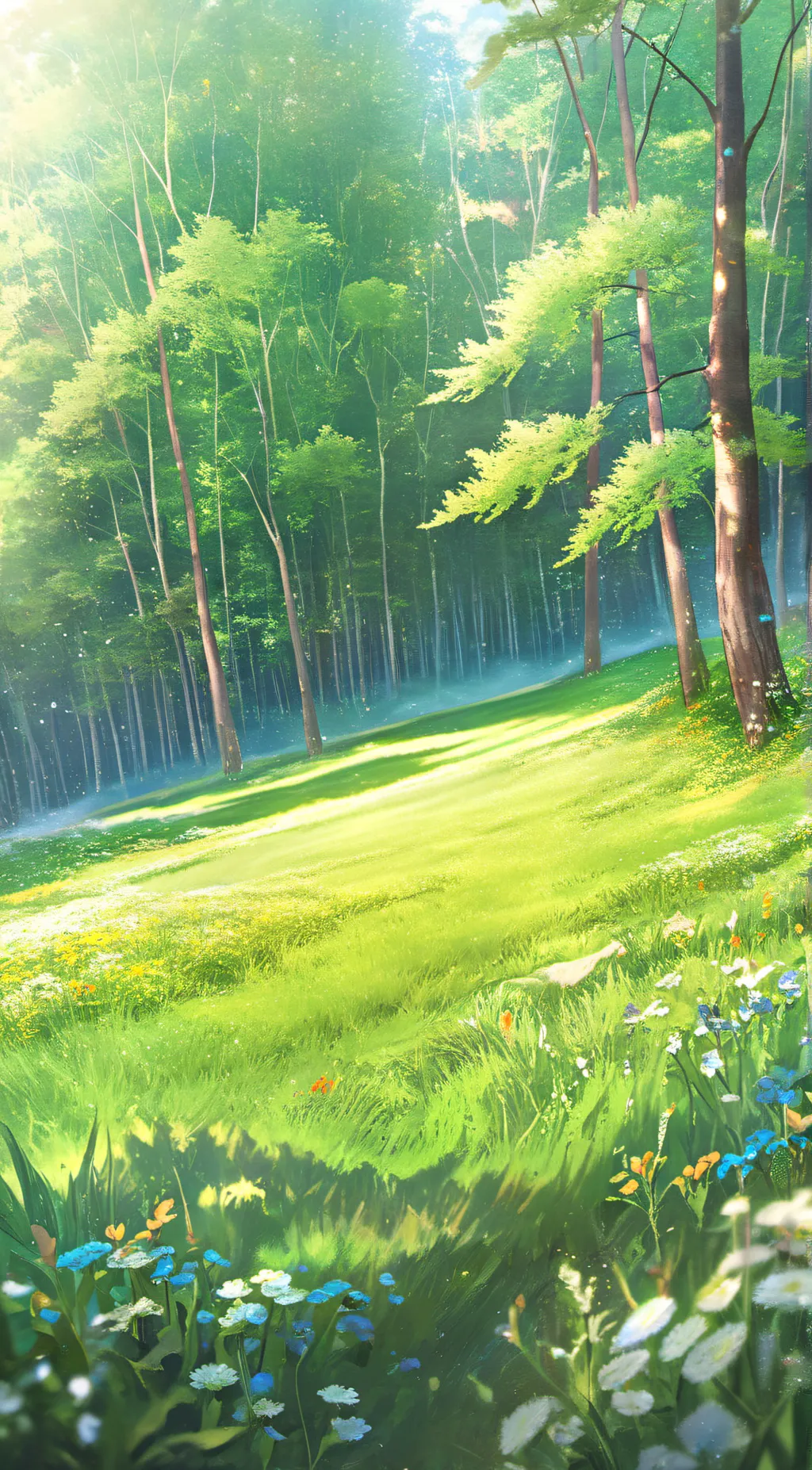 ai character: touch grass background