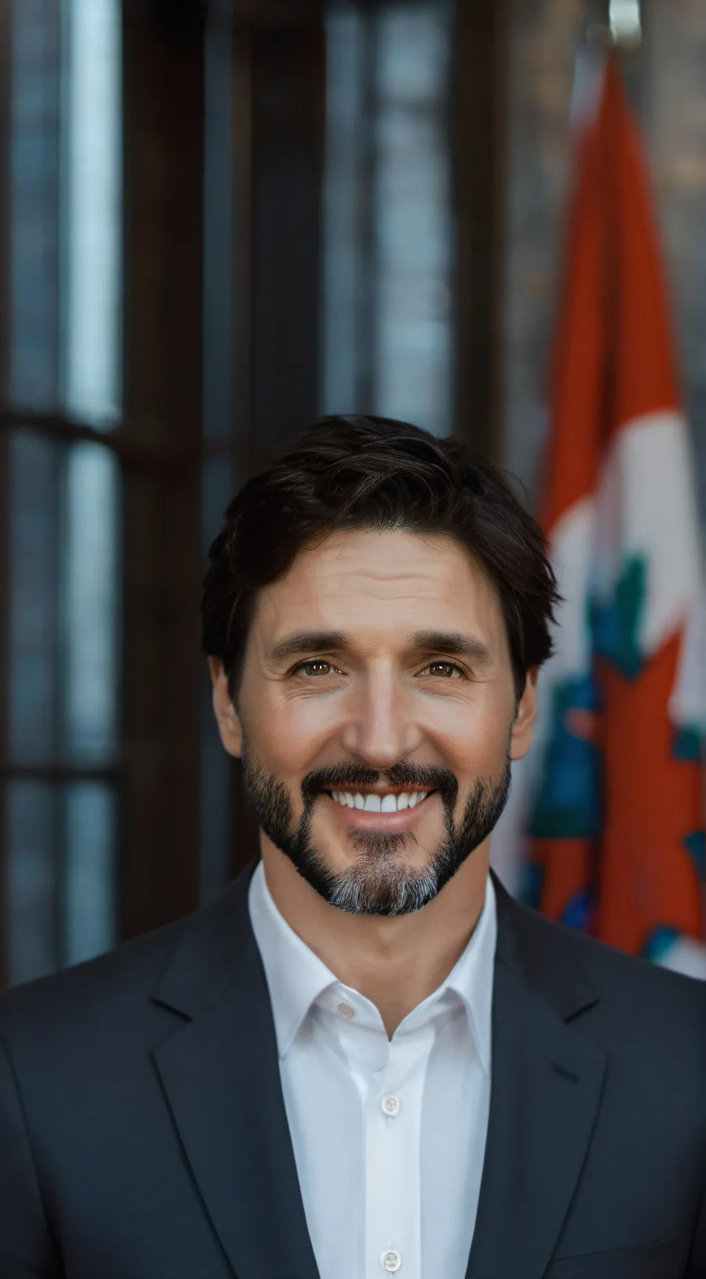 ai character: Justin Trudeau background