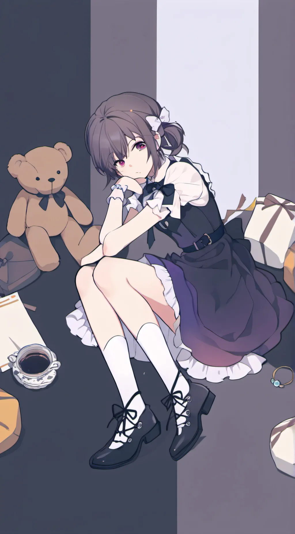 ai character: Ena <3 background
