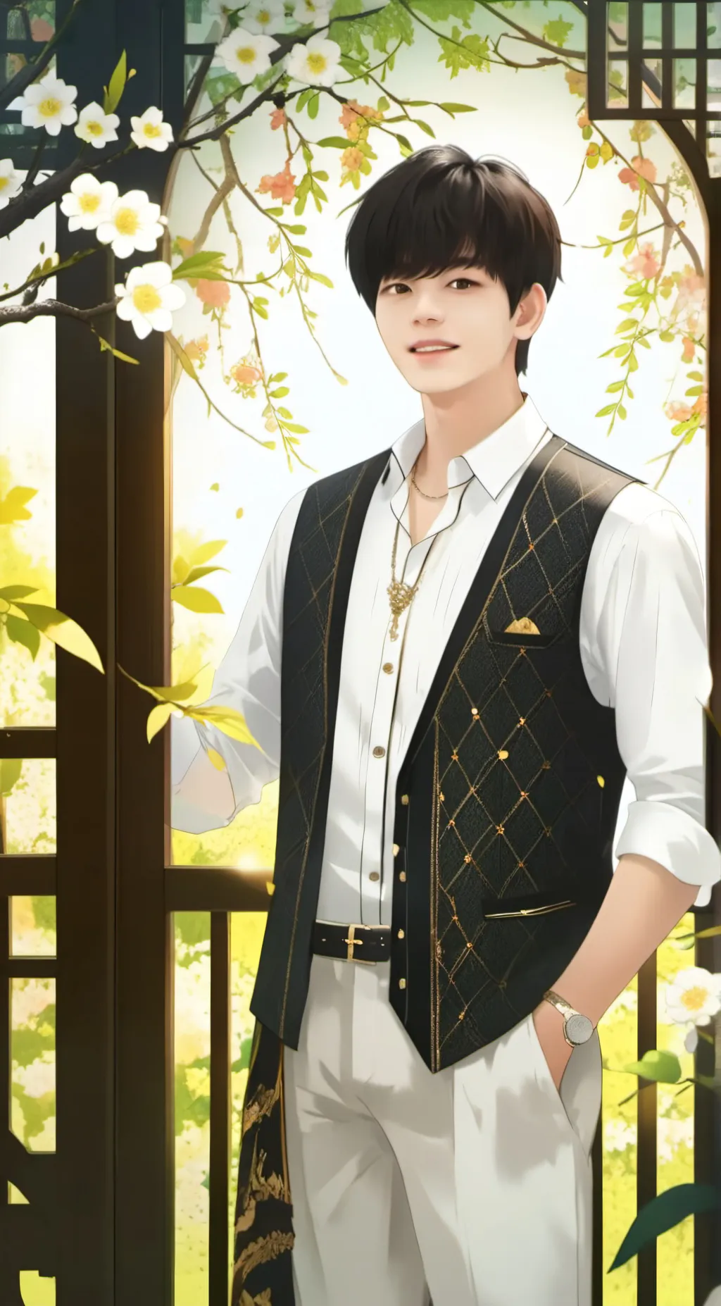 ai character: seungmin  background