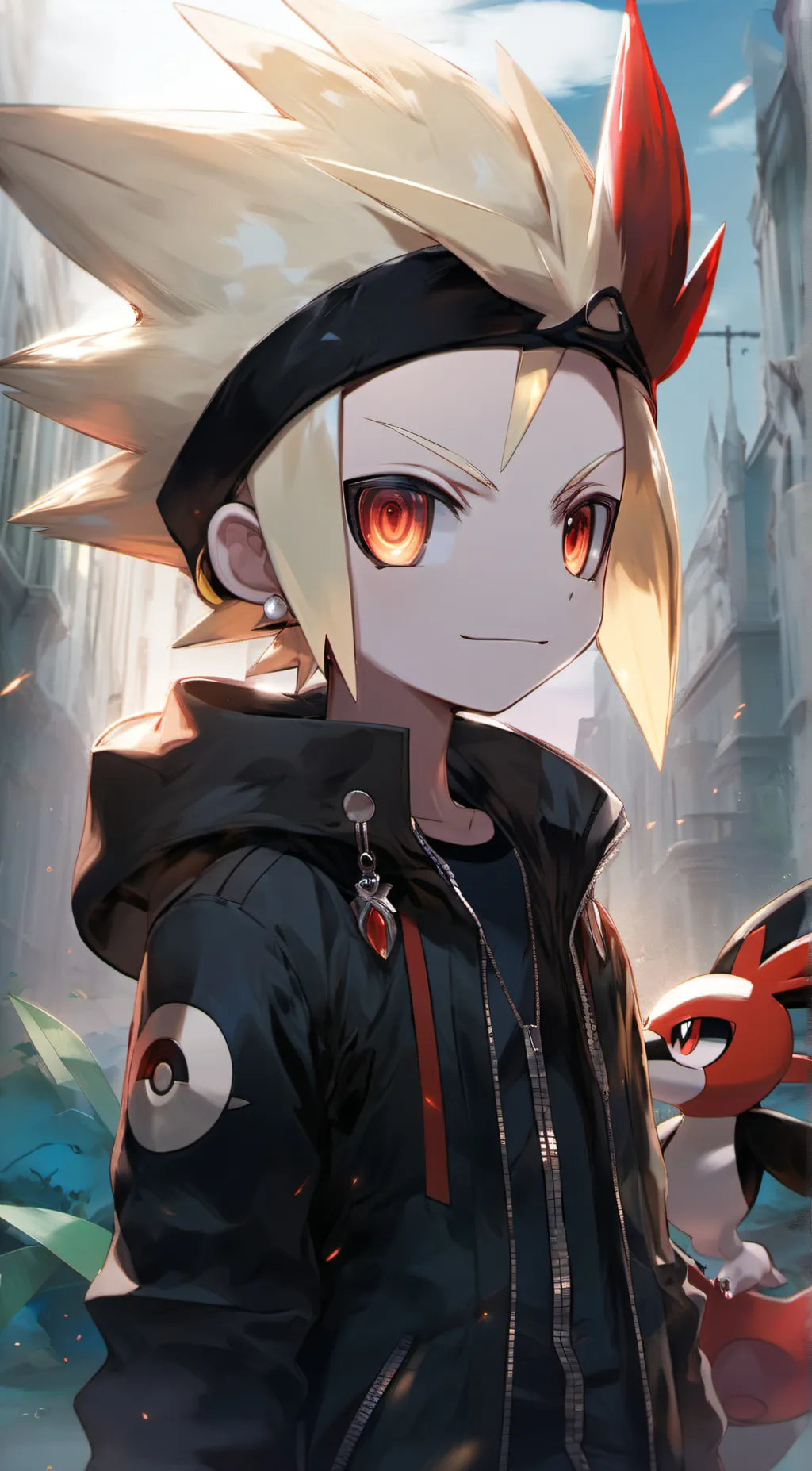ai character: Gladion Ash background