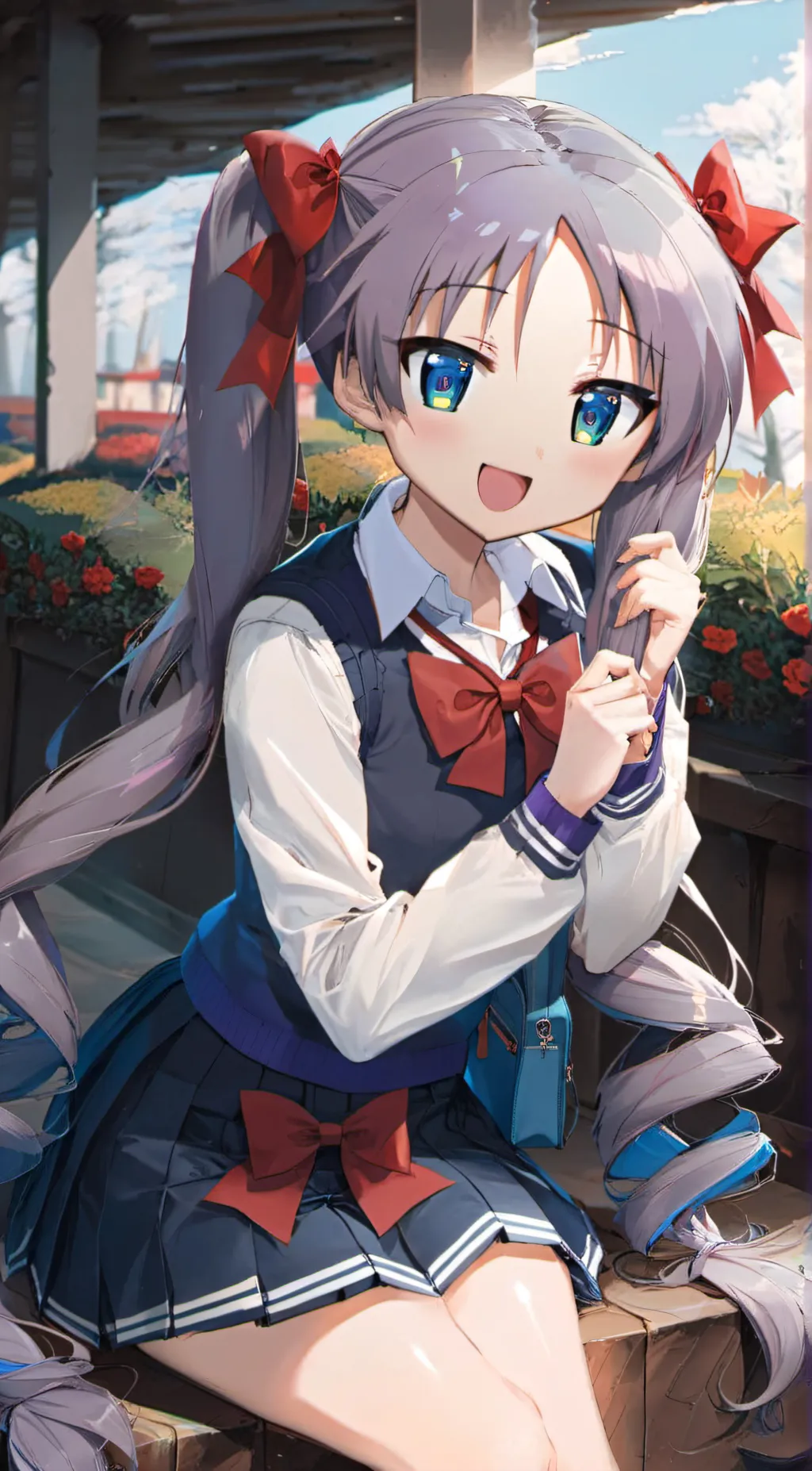 ai character: Kagami hiiragi background