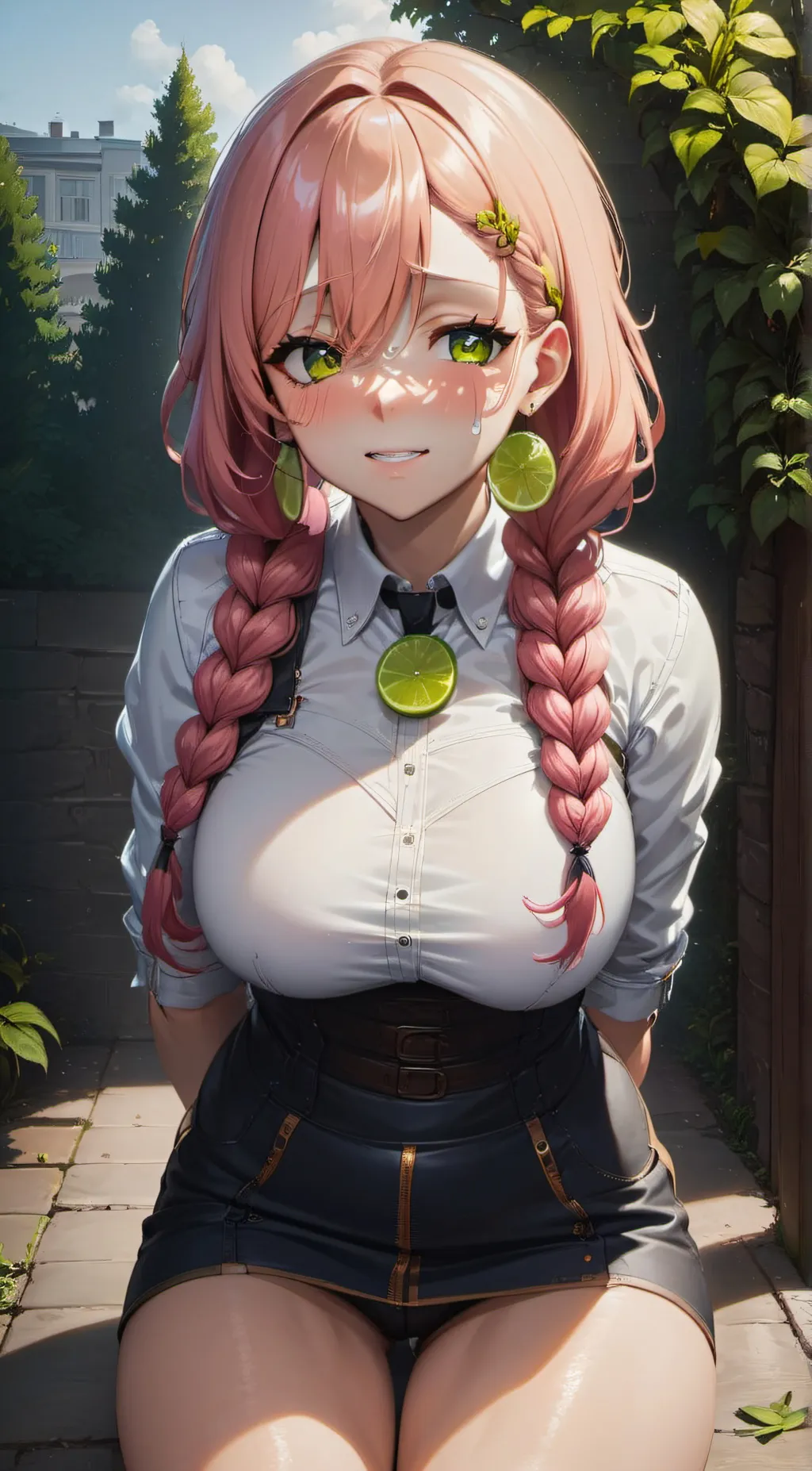 ai character: Mitsuri kanroji background