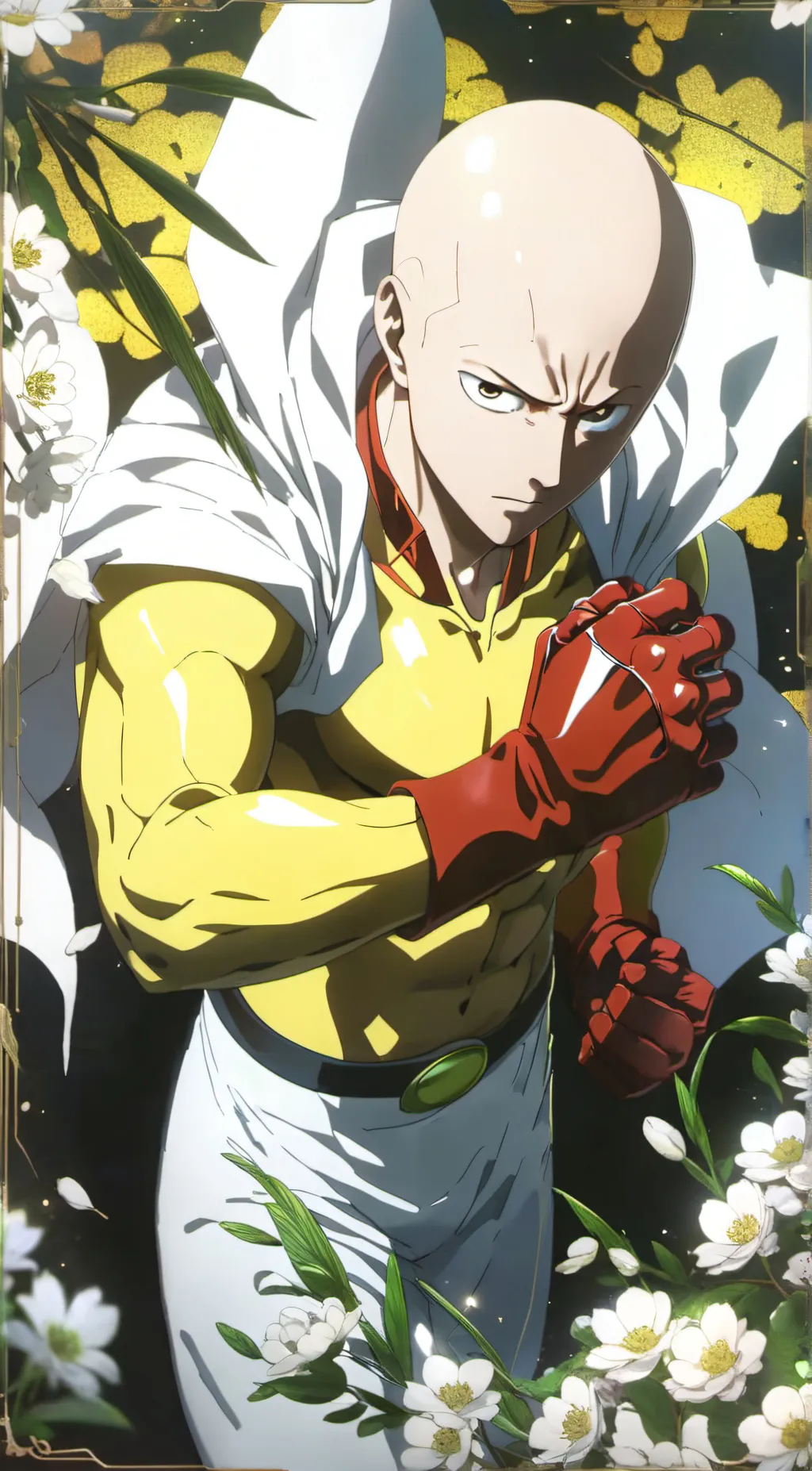 ai character: saitama background