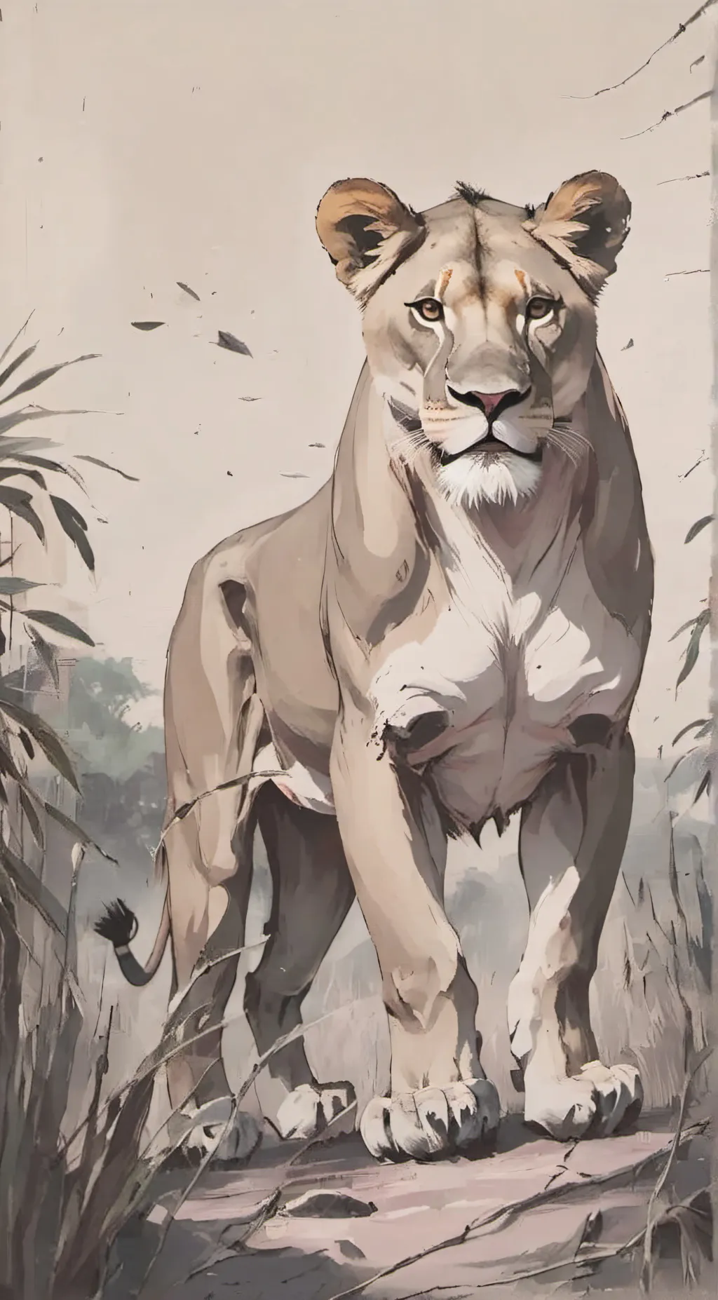 ai character: Lioness background