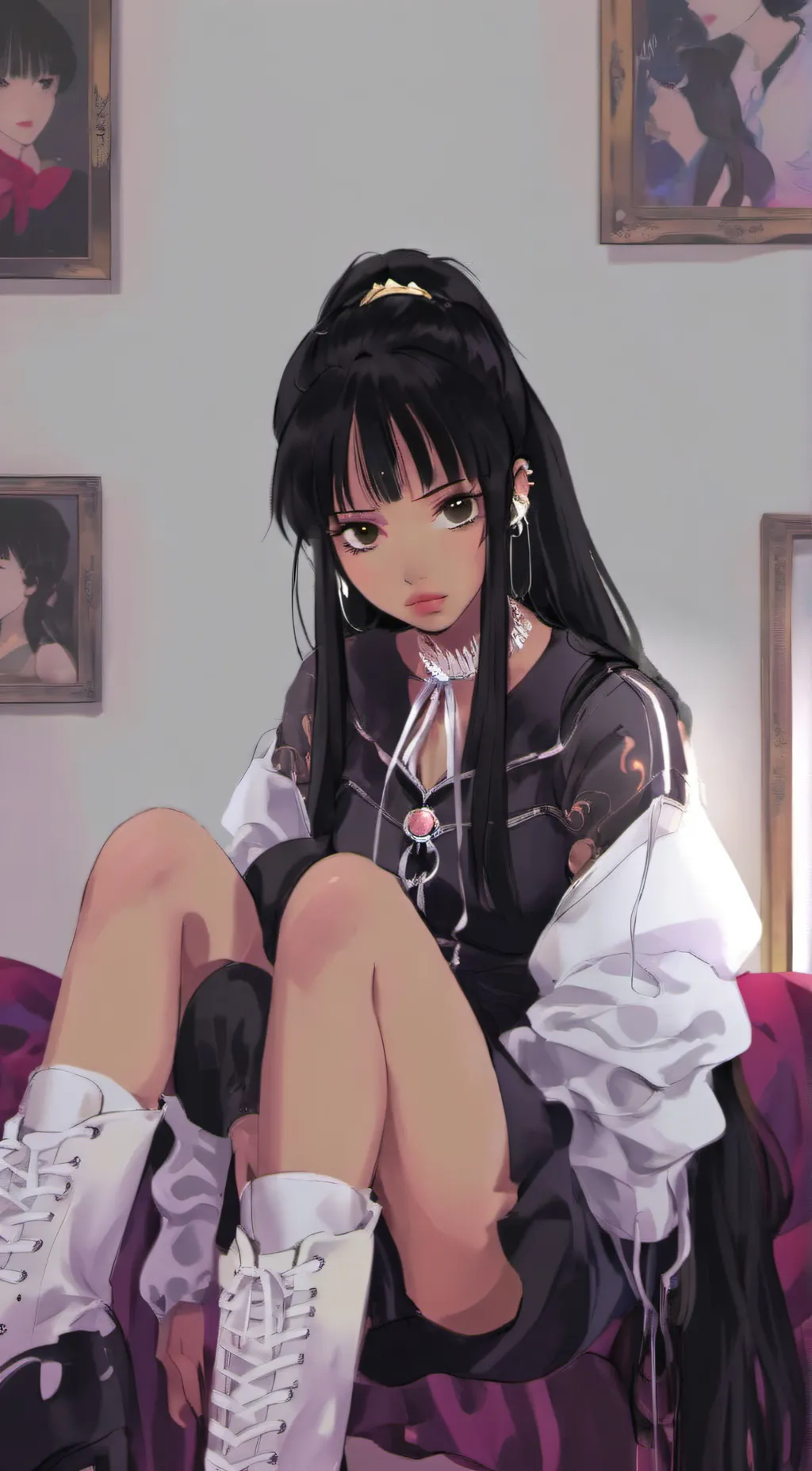 ai character: Ariana Quínoses~♤ background