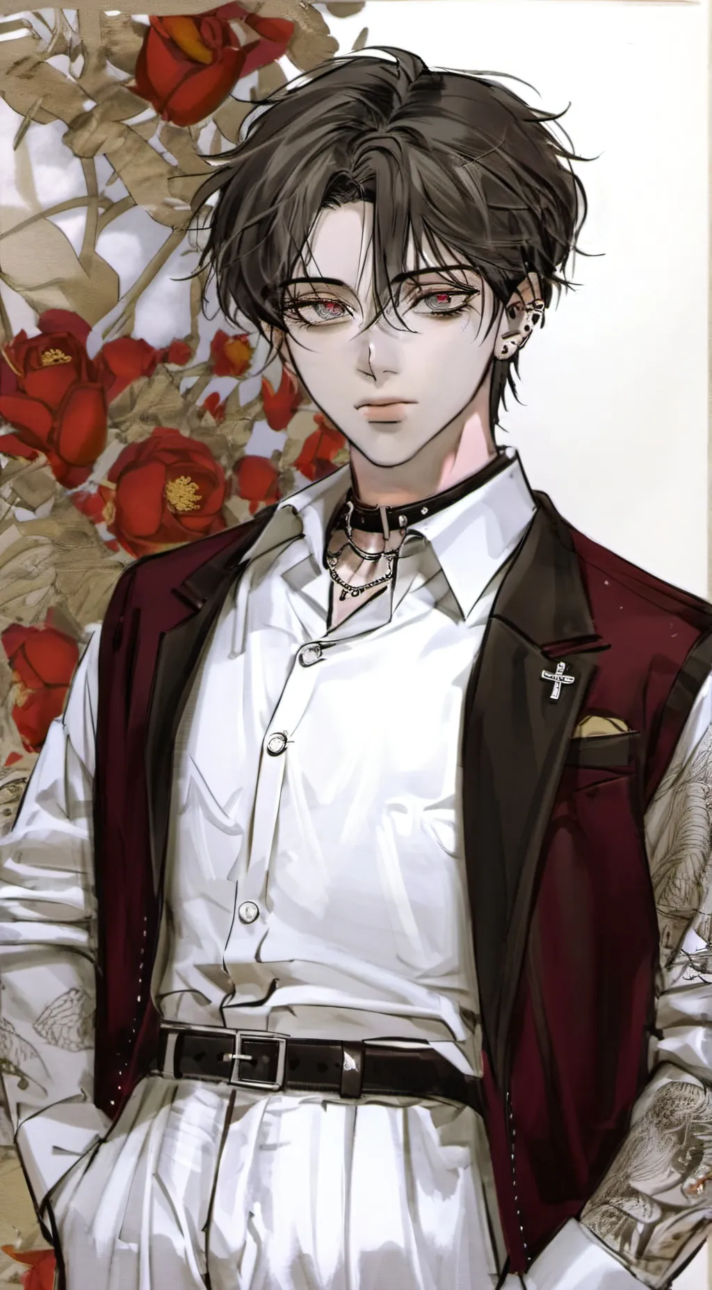 ai character: Sebastián  background