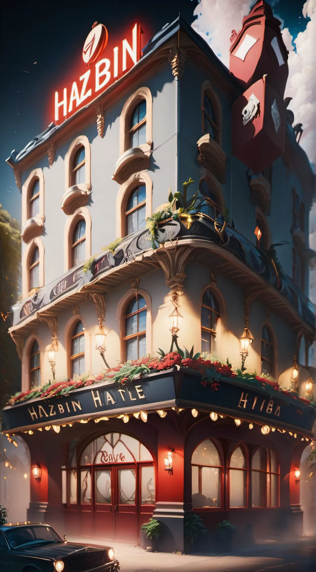 ai character: Hazbin hotel background