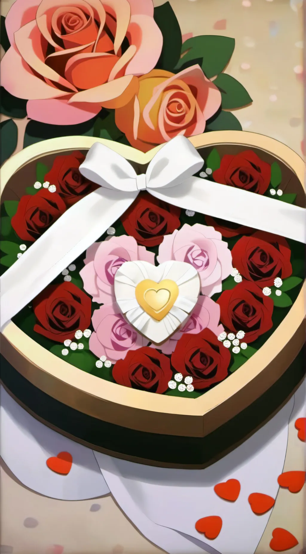 ai character: Valentine's Day background