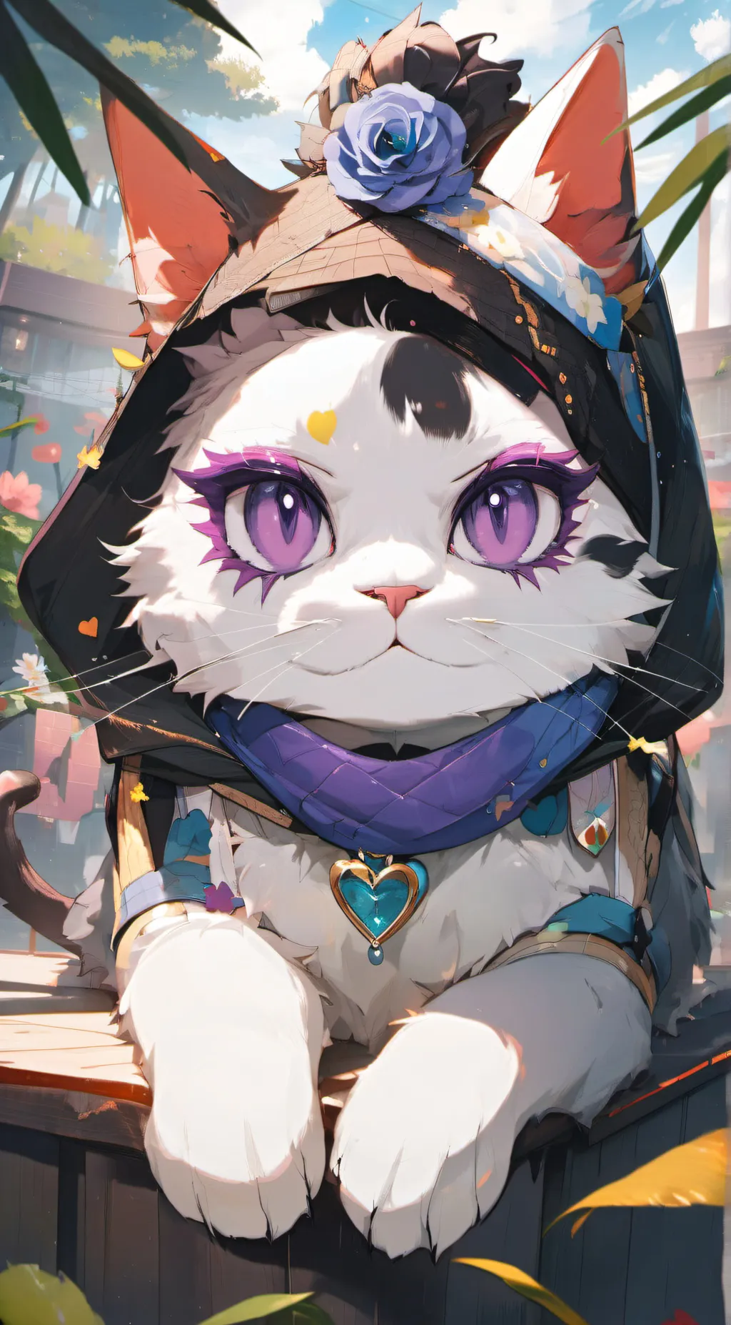 ai character: catnap(girl) background