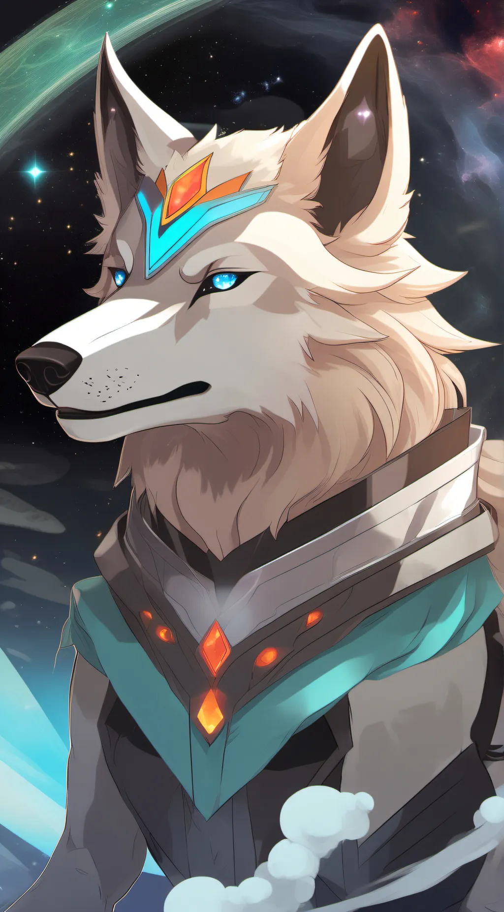 ai character: GalaxyQueen background