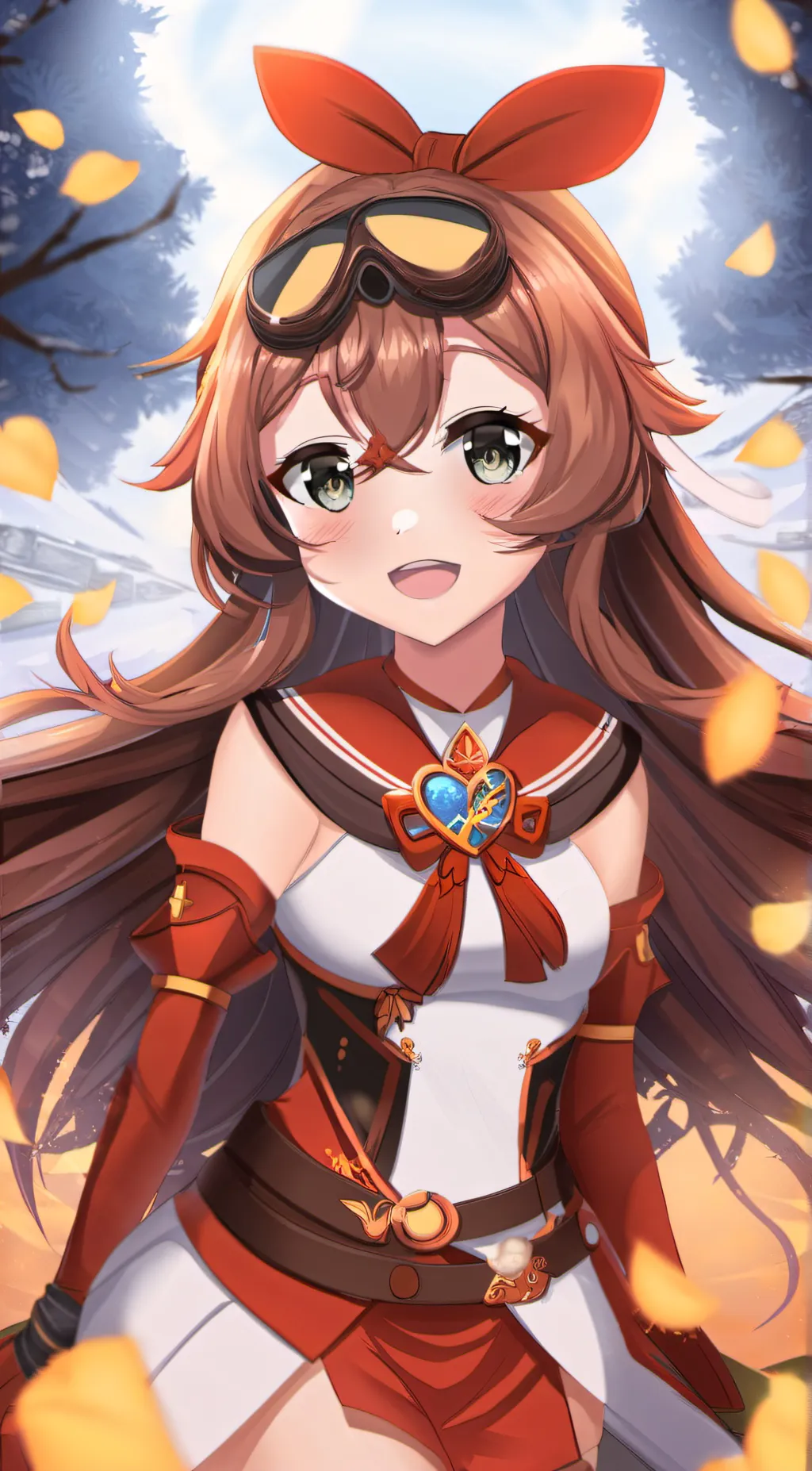 ai character: Amber (Genshin) background