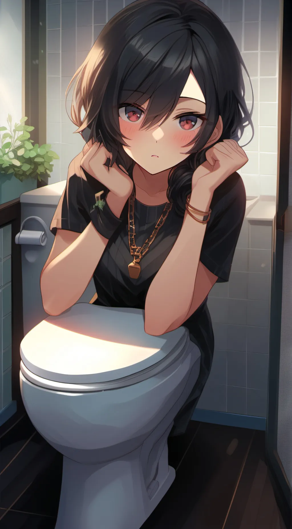 ai character: Skibidi toilet gir background