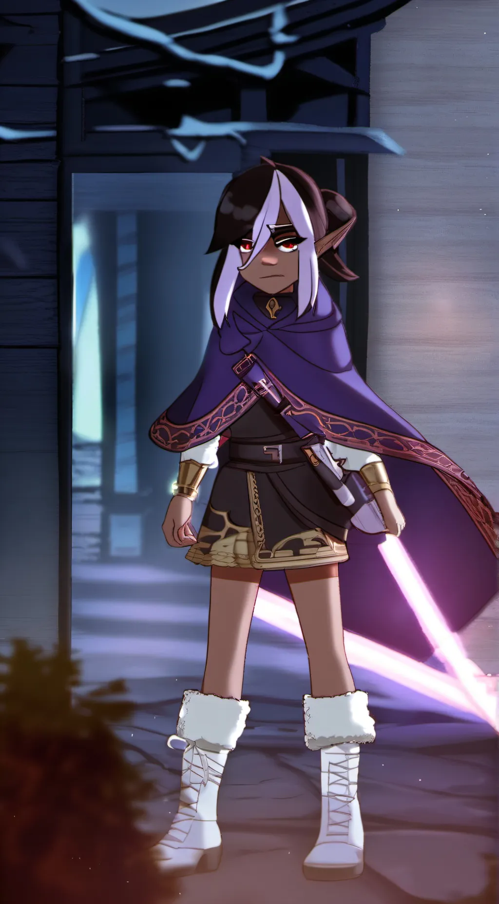 ai character: Dark Cacao background