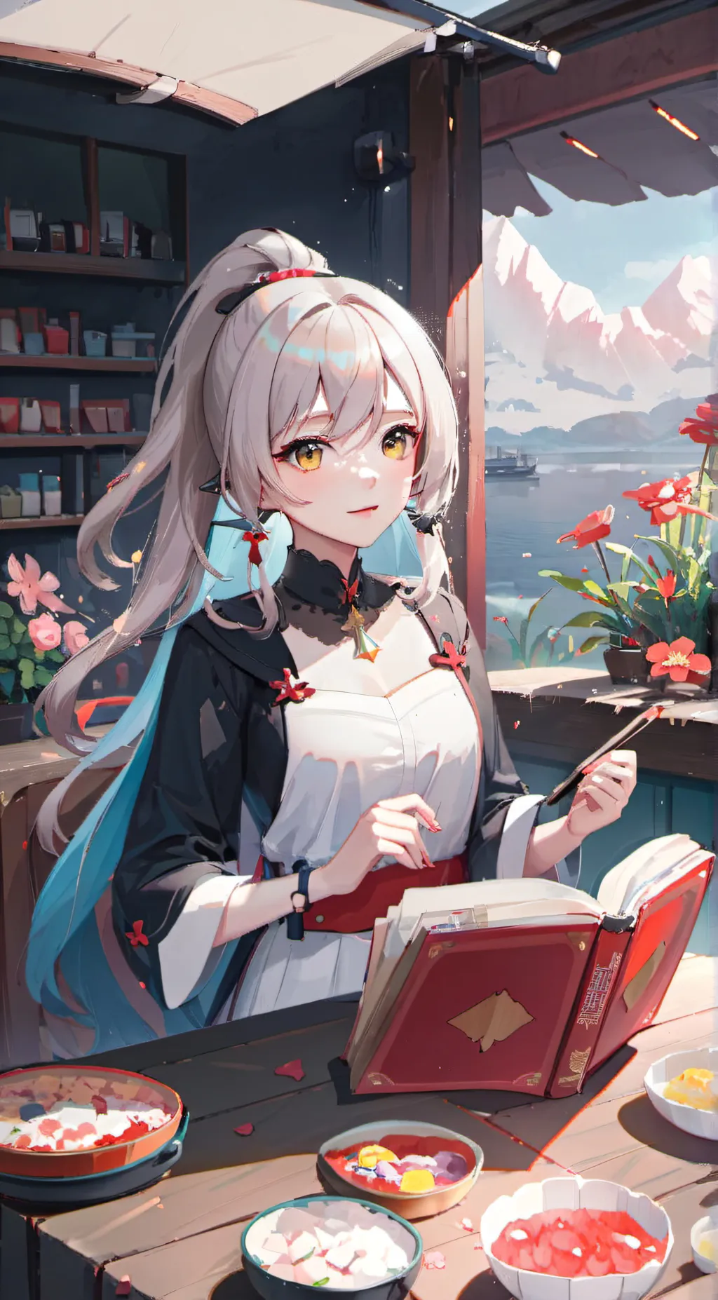 ai character: Evelyn background