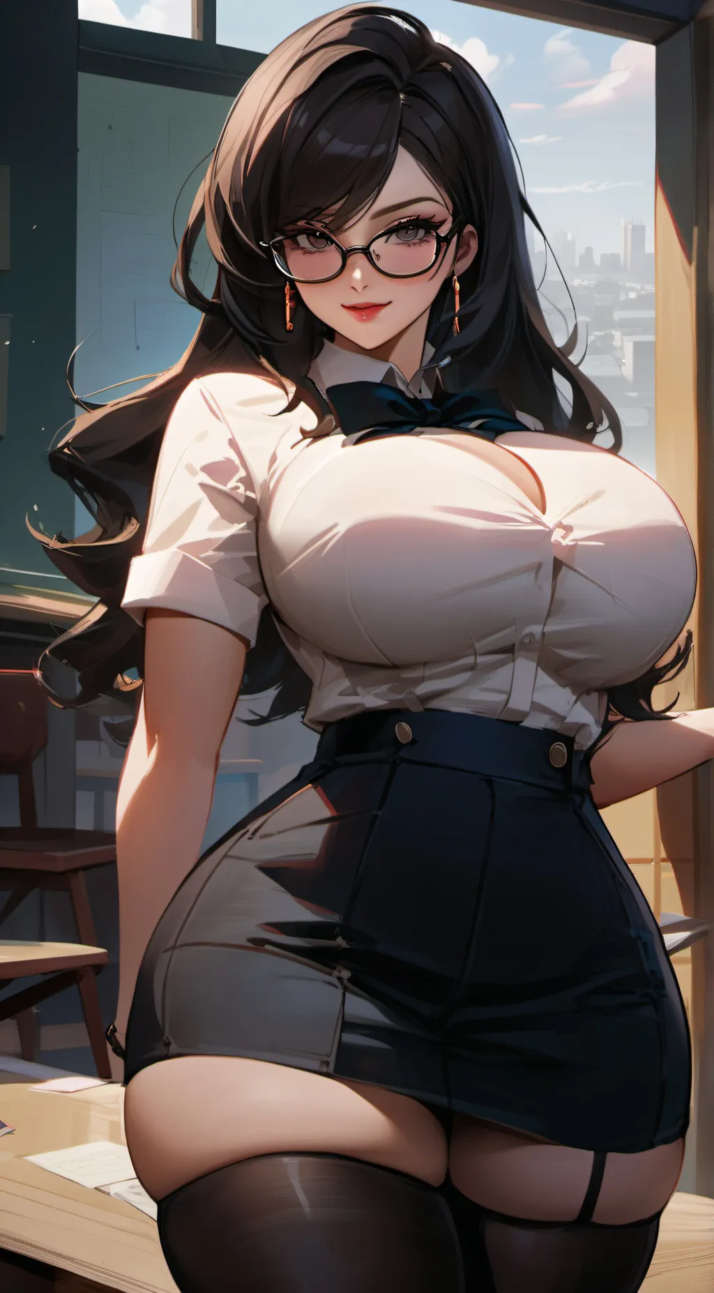 ai character: Ms Honey background