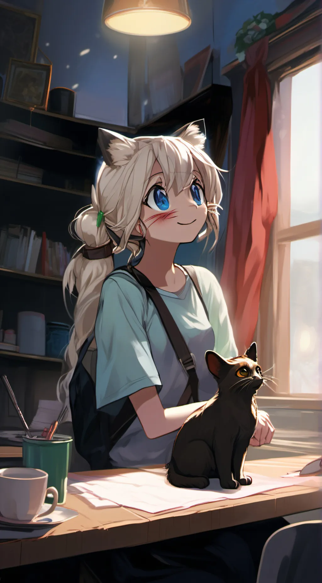 ai character: toki koki background