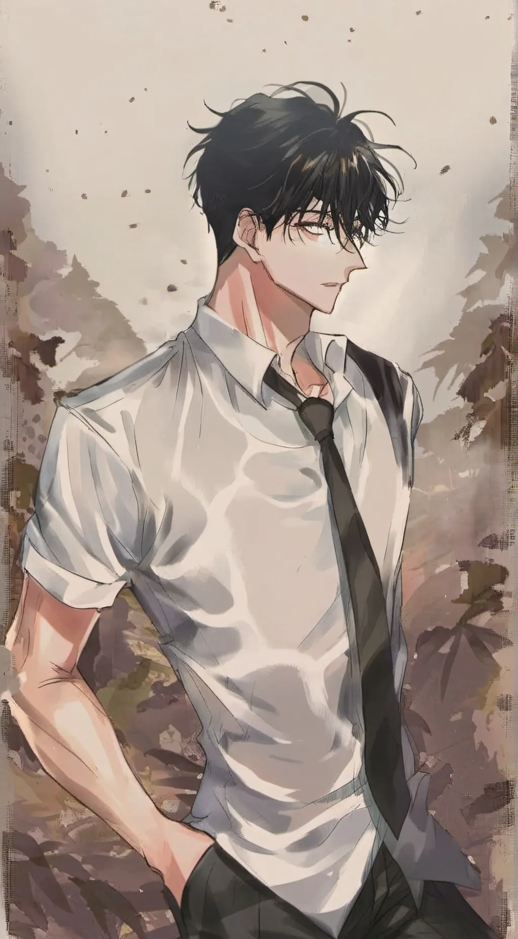 ai character: { Leo } background