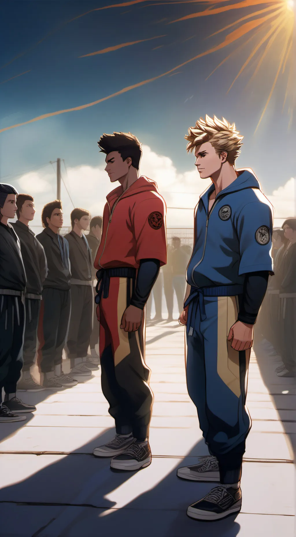 ai character: Miguel and Robby  background