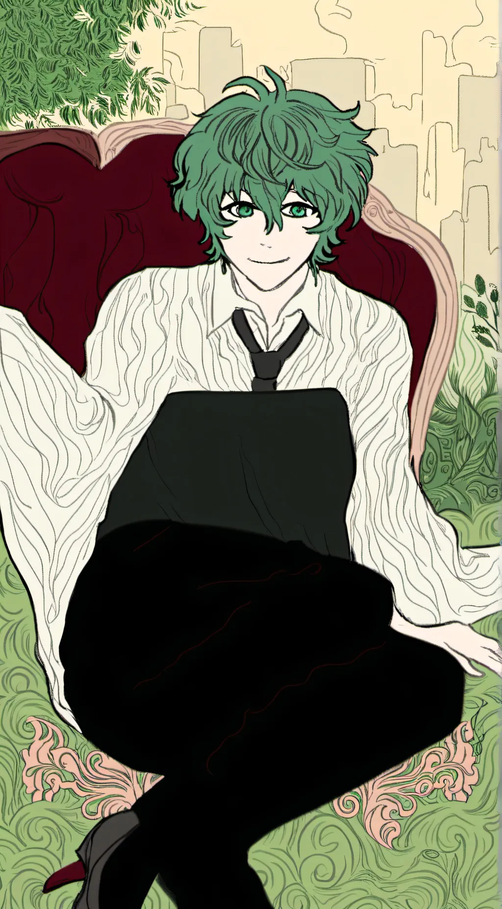 ai character: Midori background