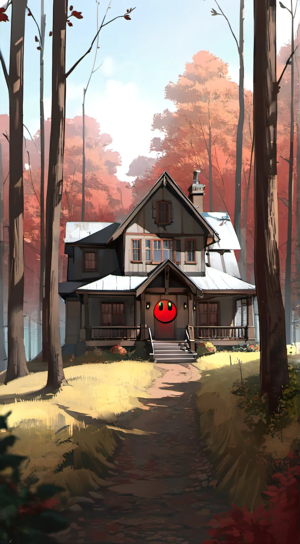ai character: the creppy house.. background