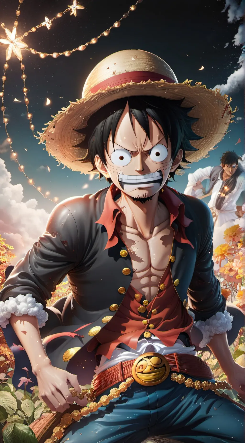 ai character: Luffy background