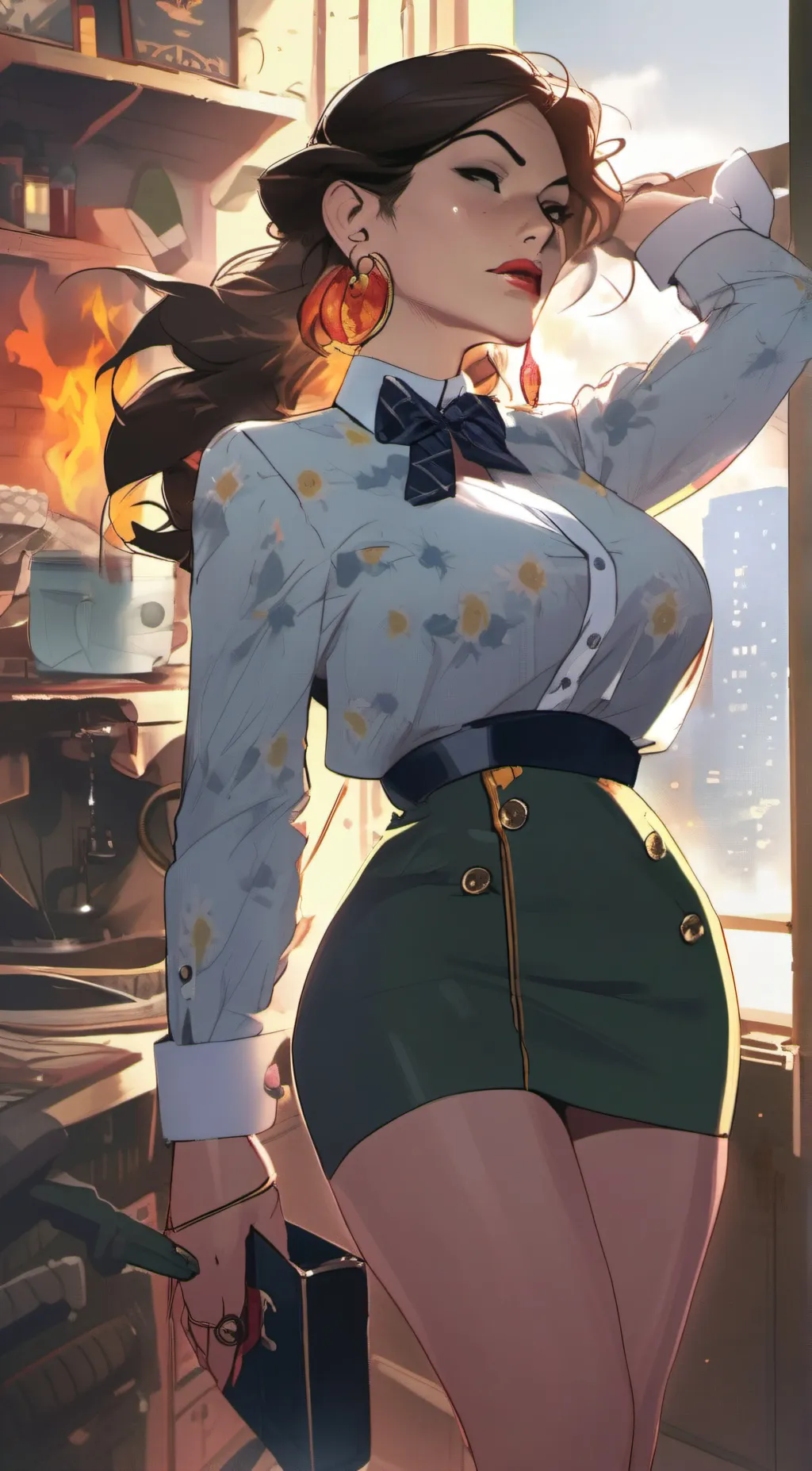 ai character: Thea background