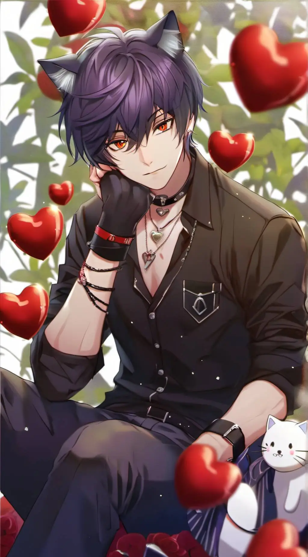 ai character: ♥ Valentino❤️ background