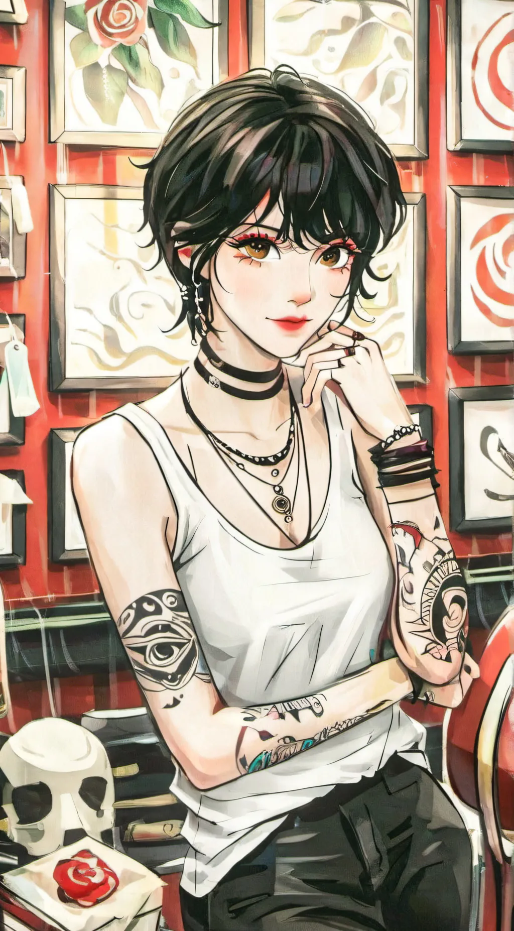 ai character: Nicky background