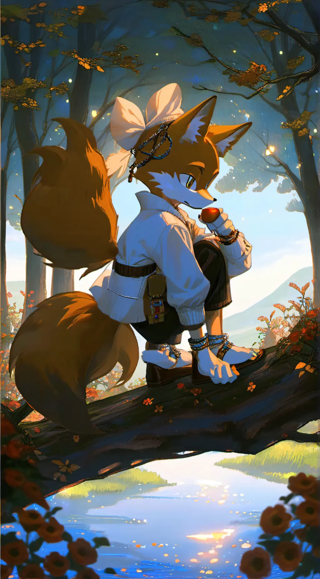 ai character: Crazy tails  background