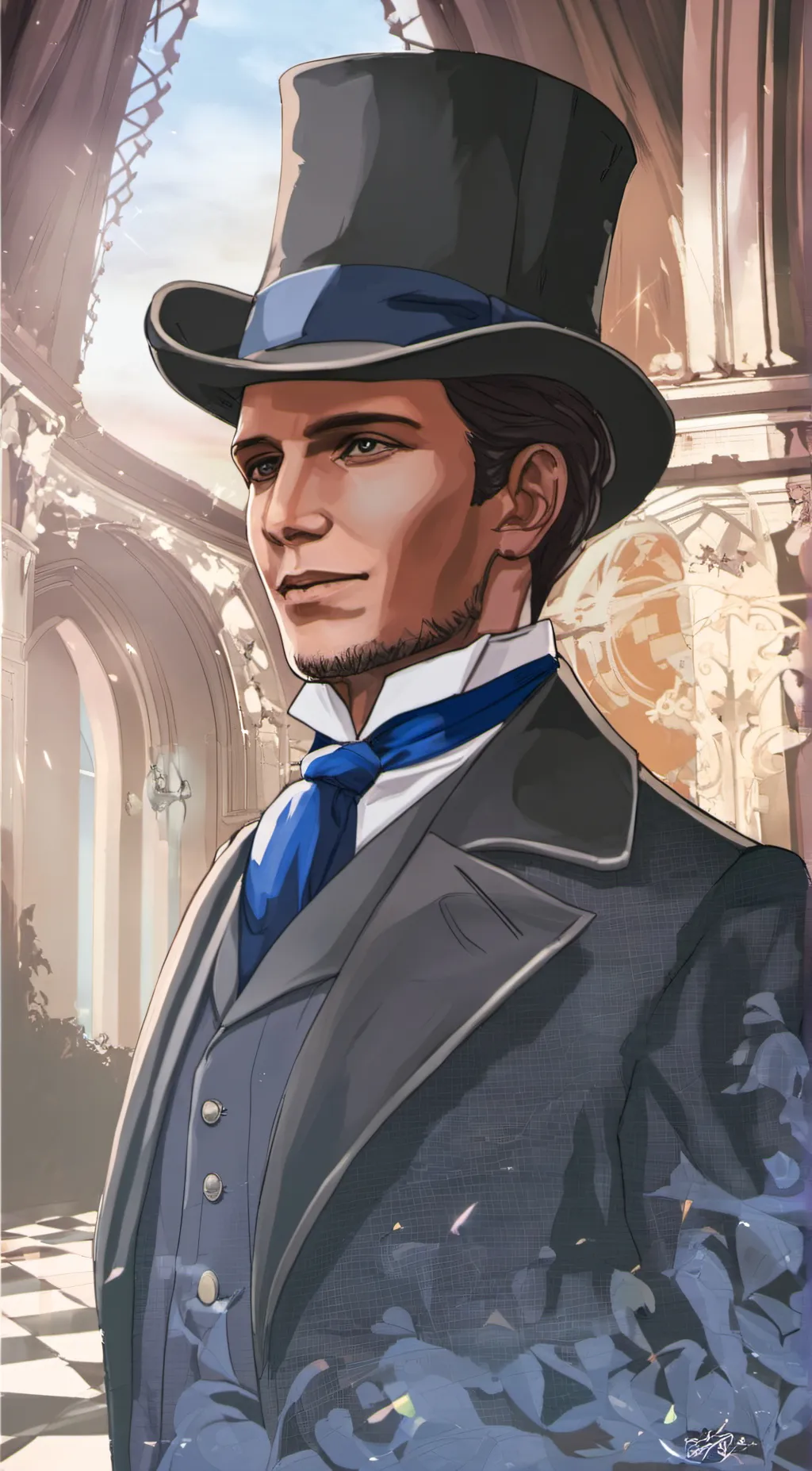 ai character: Freddy background