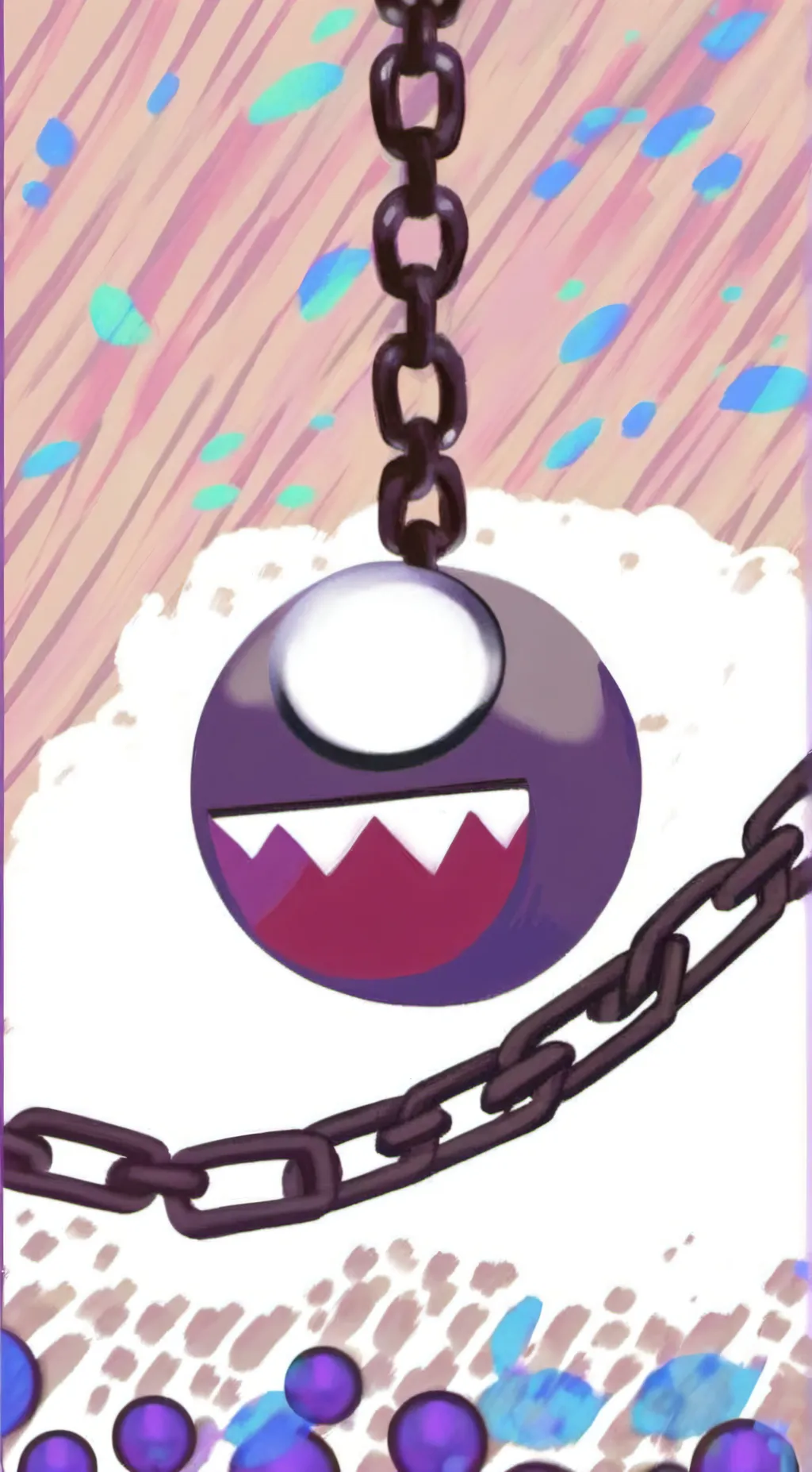 ai character: Bubble background