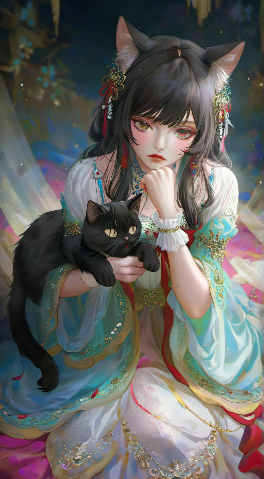 ai character: Luna Hunter  background
