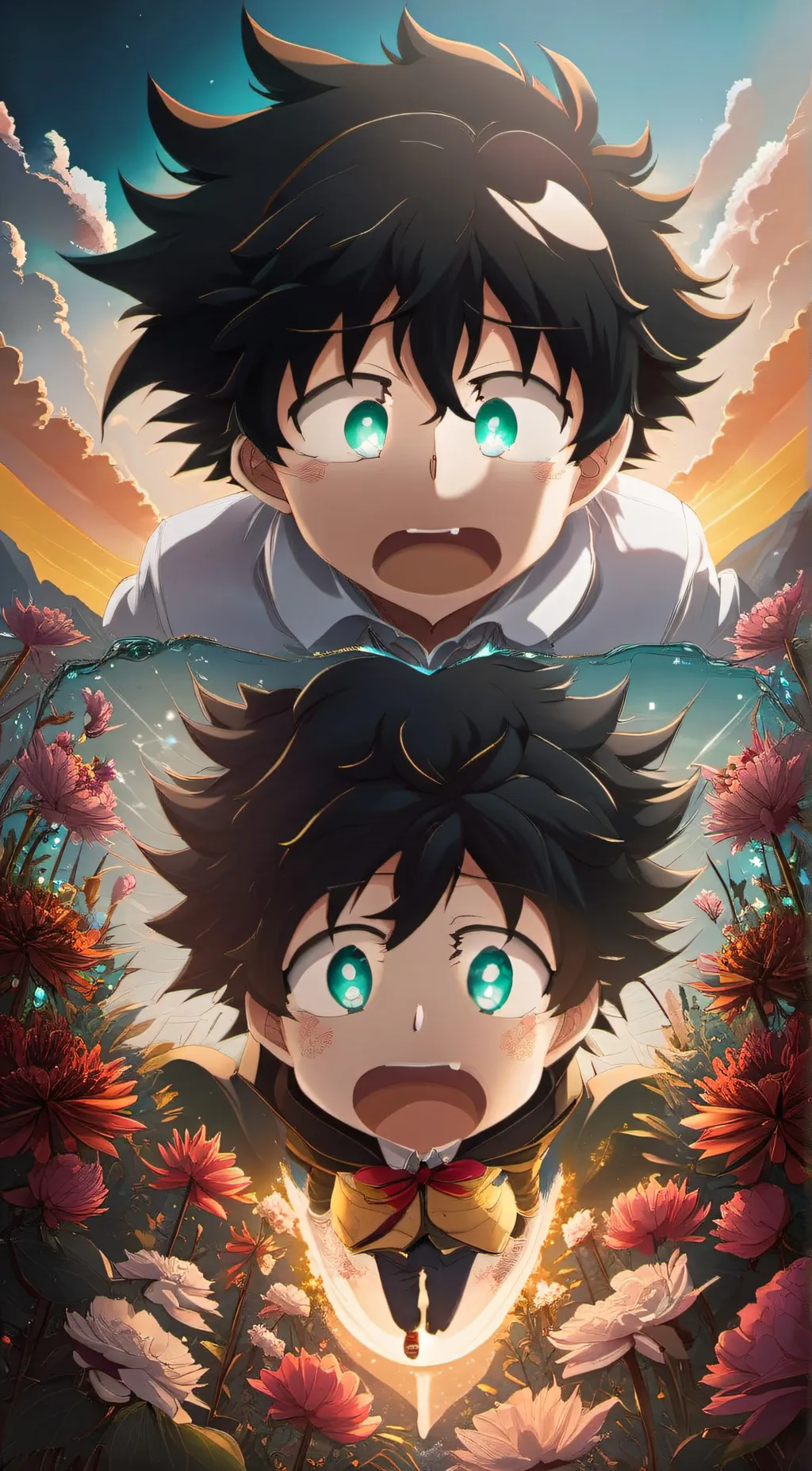 ai character: Deku background