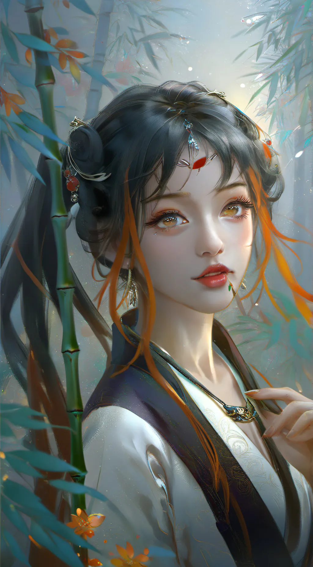 ai character: nezuko background