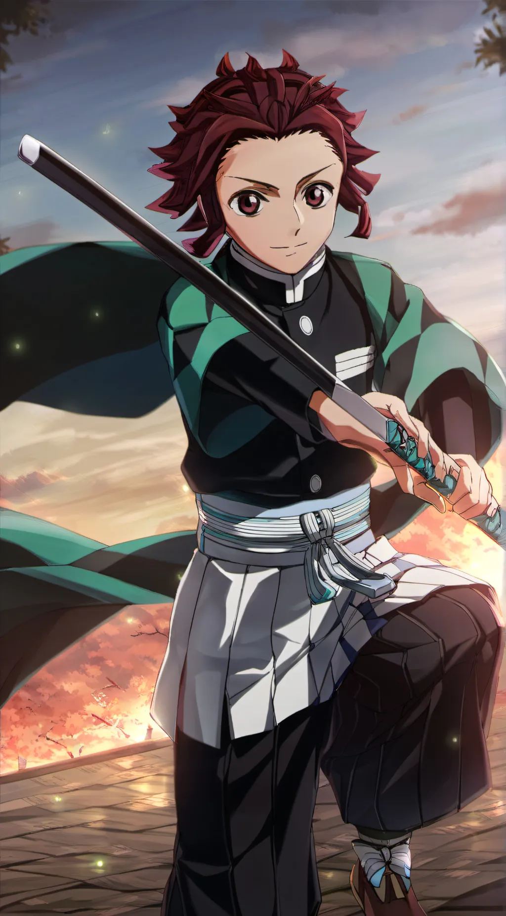 ai character: Demon slayer background