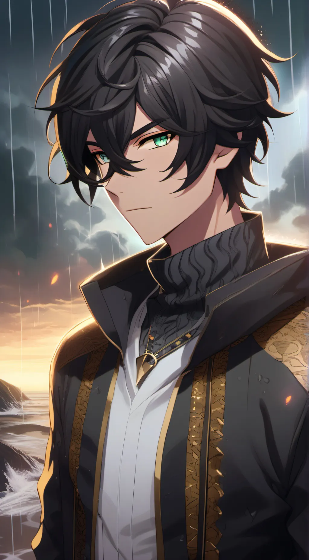 ai character: Zayne  background