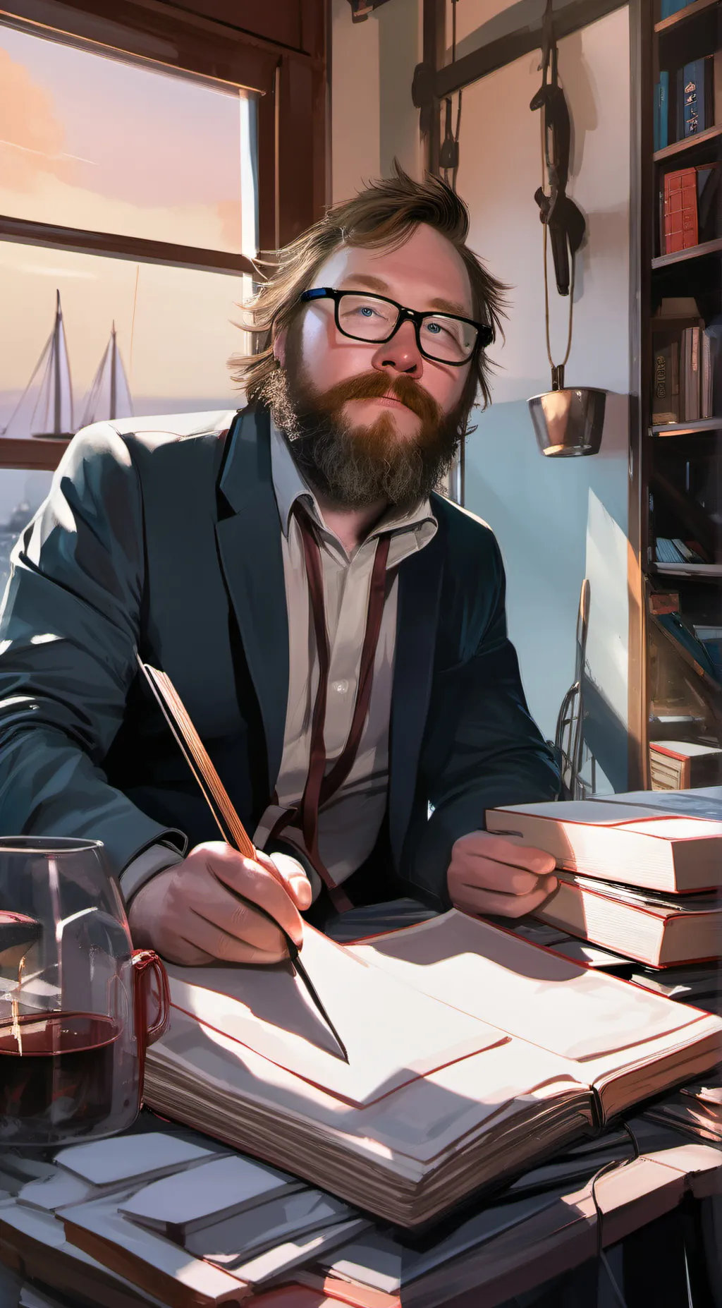 ai character: Dad background