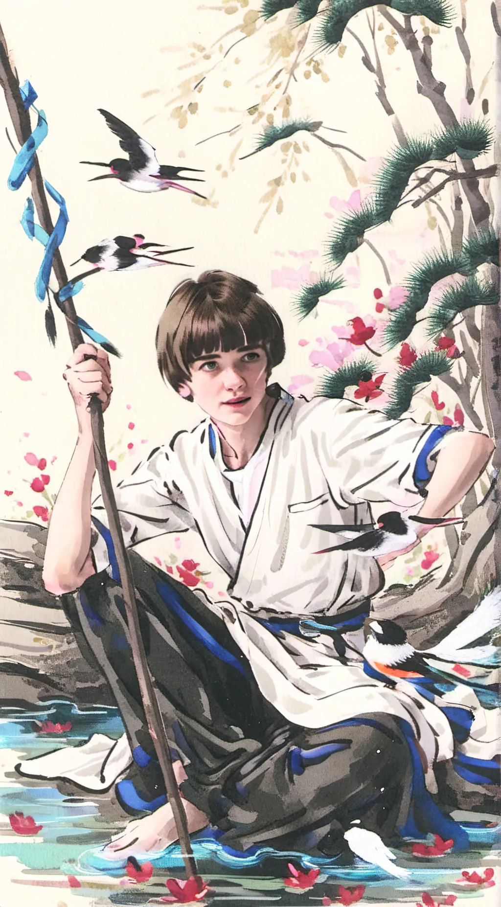 ai character: Will Byers  background