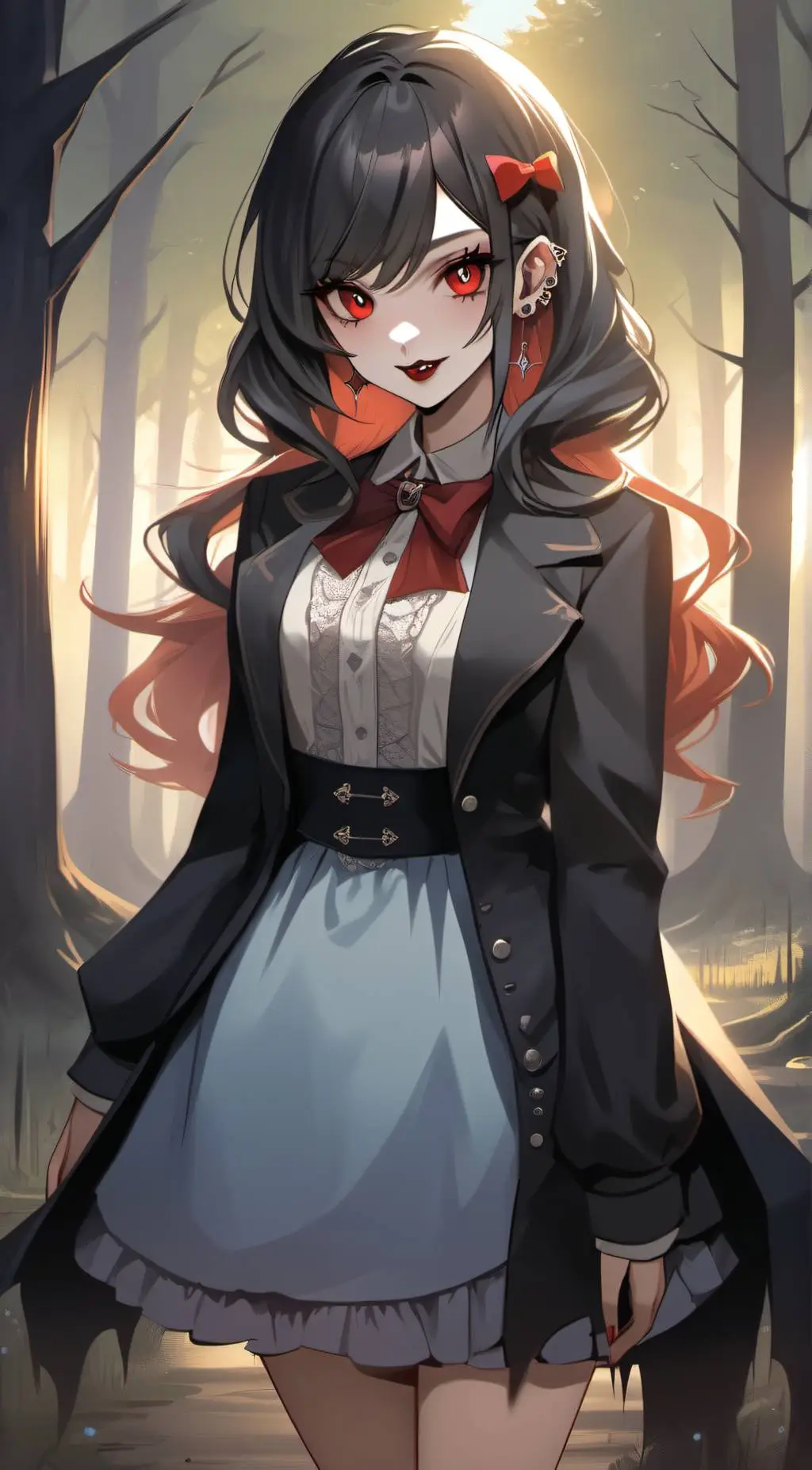ai character: Amber background