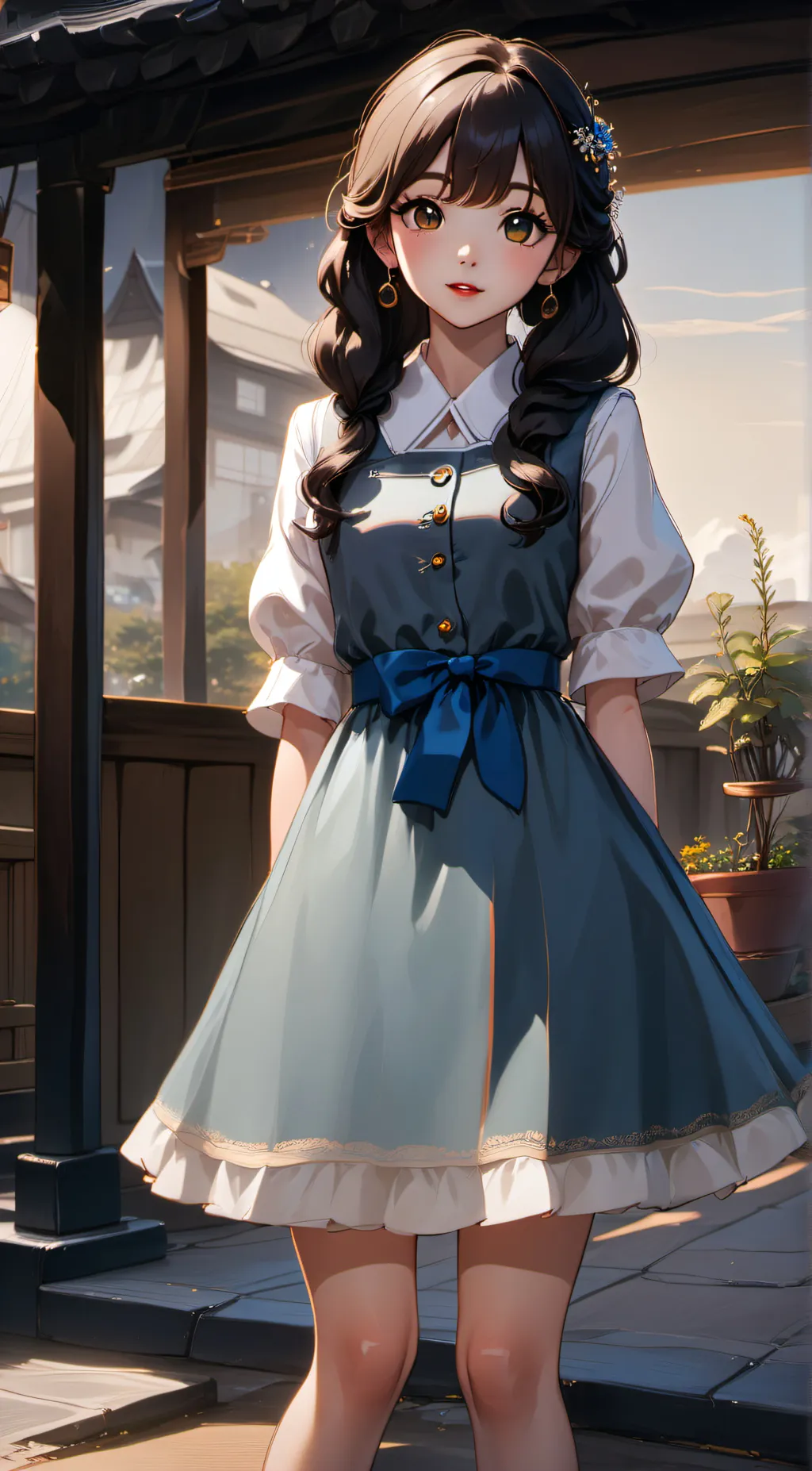 ai character: crystal  background