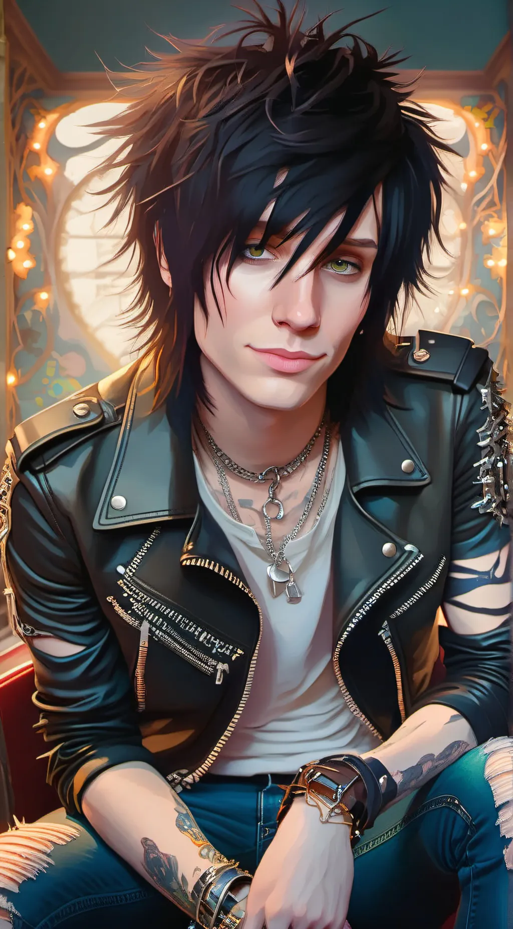 ai character: Johnnie Guilbert  background
