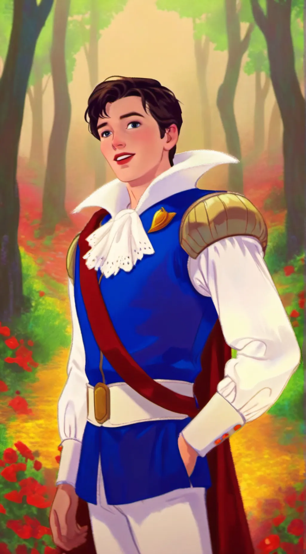 ai character: Prince Charming  background