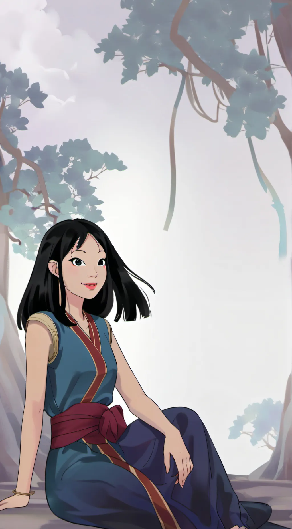 ai character: Mulan background
