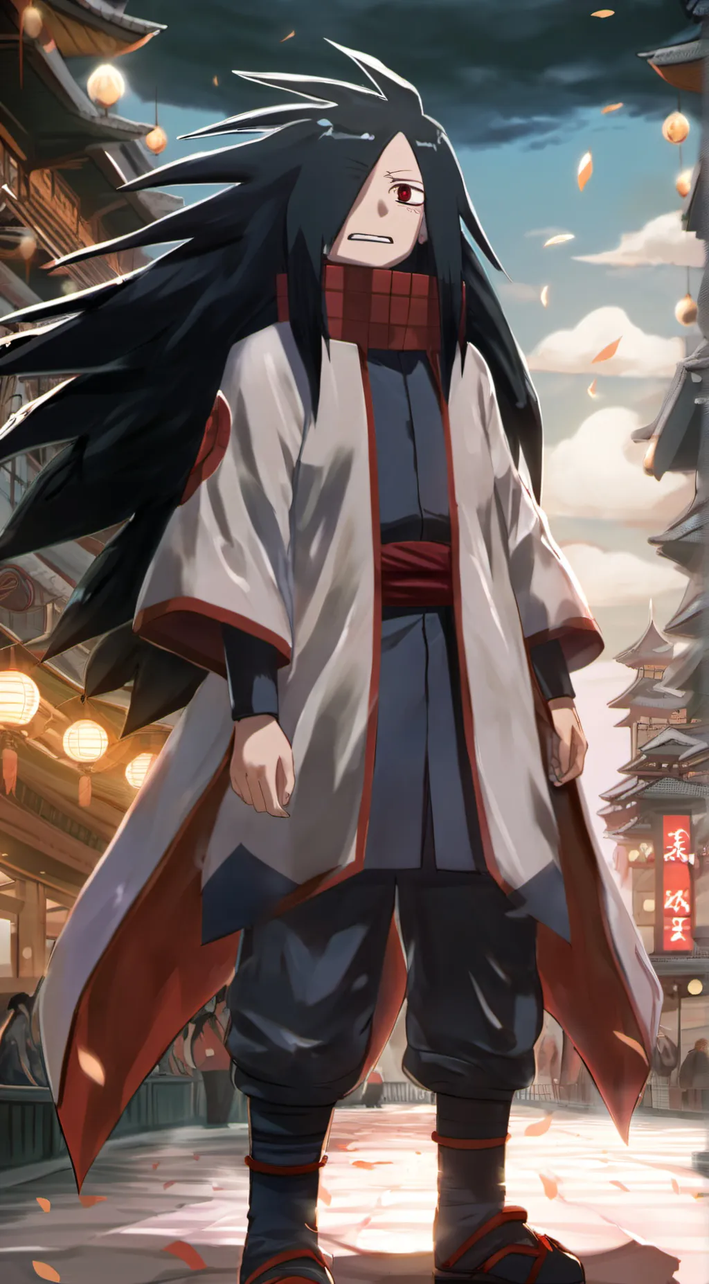 ai character: madara Uchiha  background