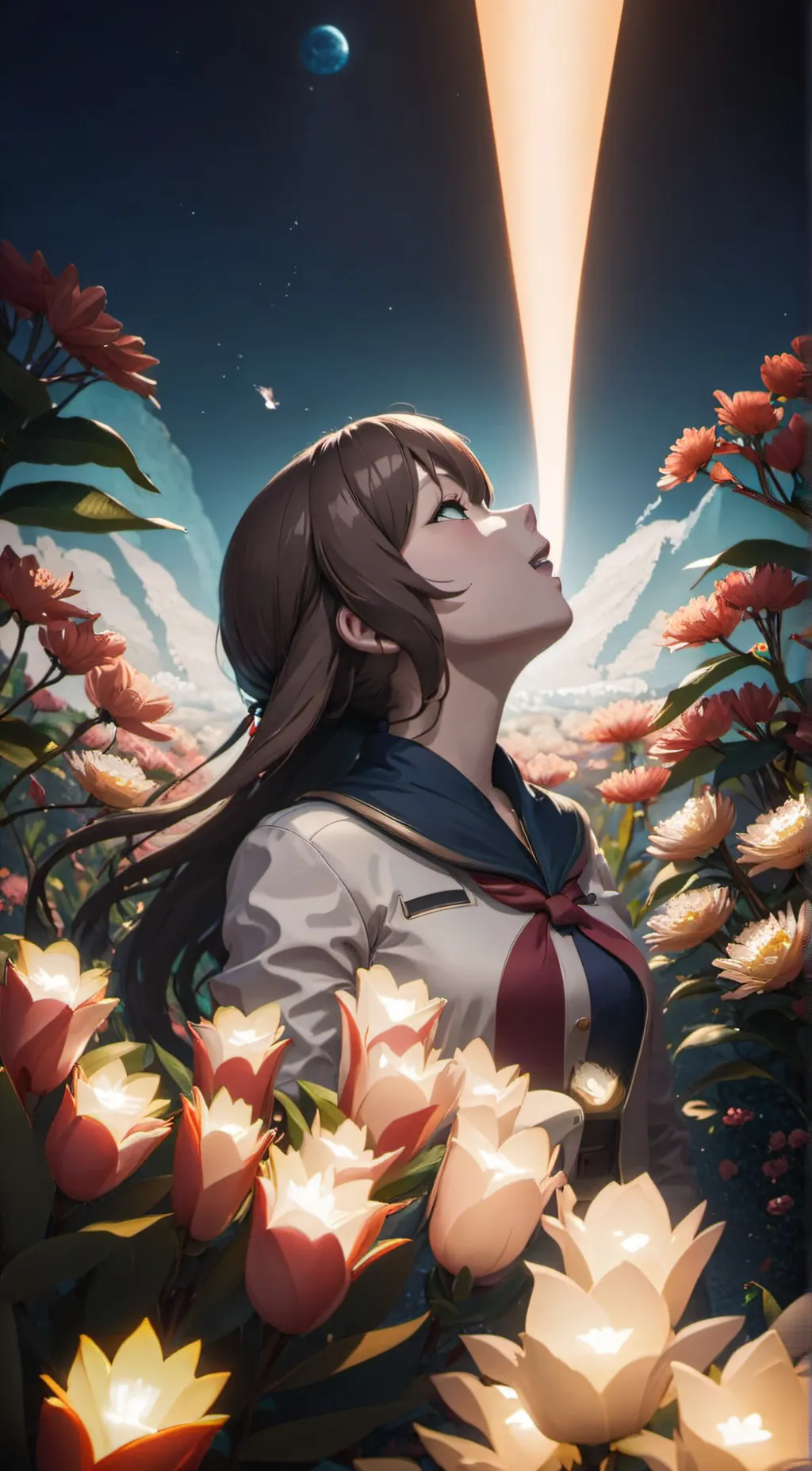 ai character: Hanabi hanashiba background