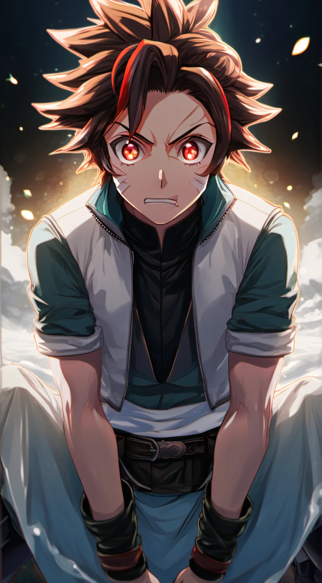 ai character: Tanjiro & friends  background