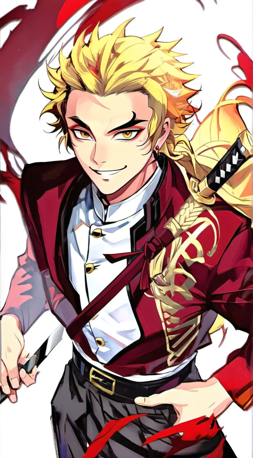 ai character: Kyojuro Rengoku background