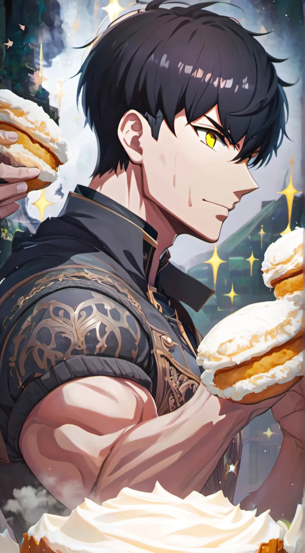 ai character: Mash Burnedead background