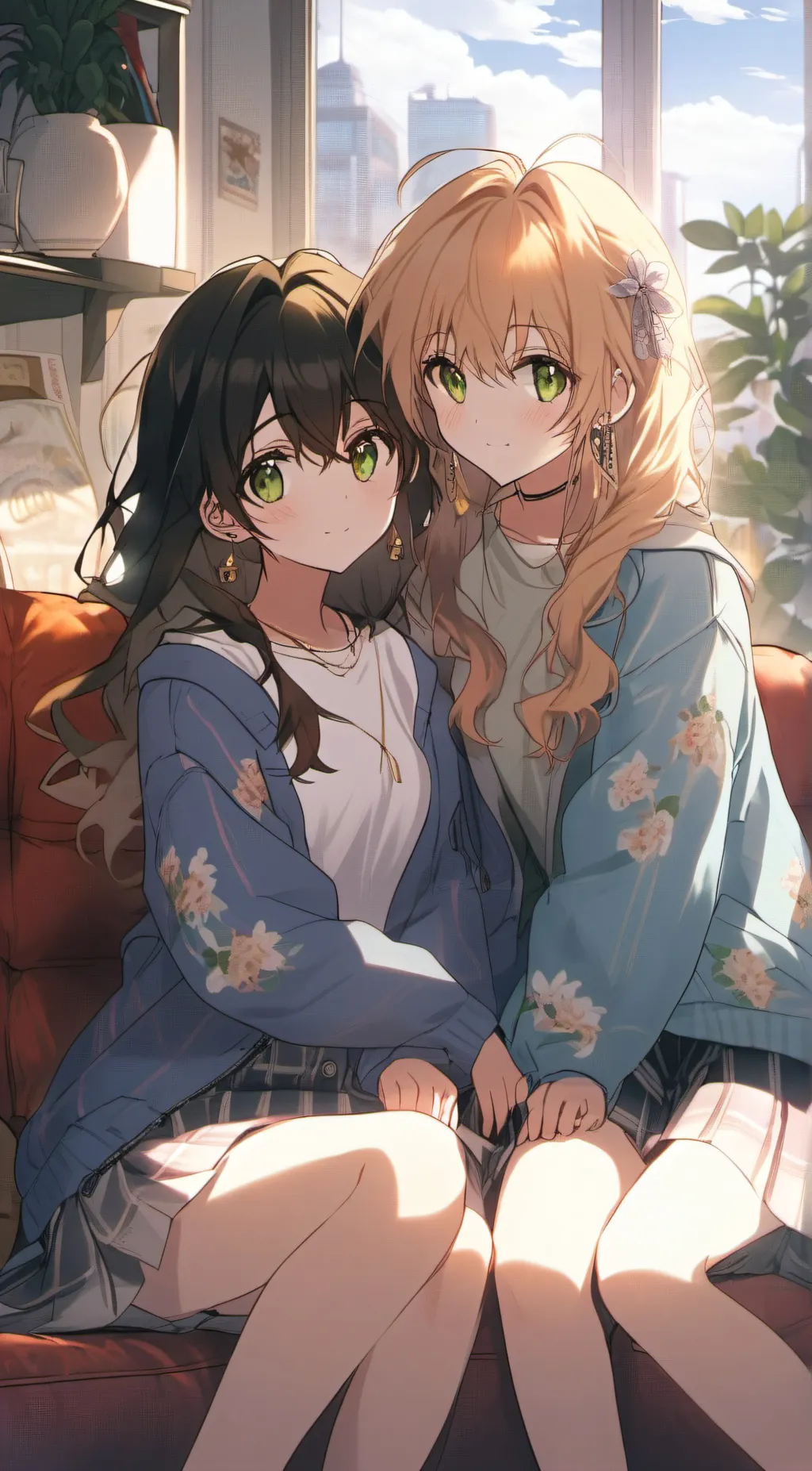 ai character: maya and Ellie background